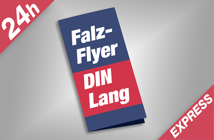 Falzflyer DIN Lang hoch (Express)