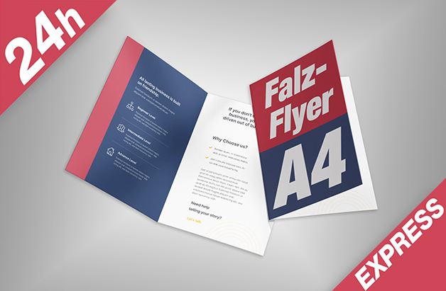 Falzflyer A4 hoch (Express)