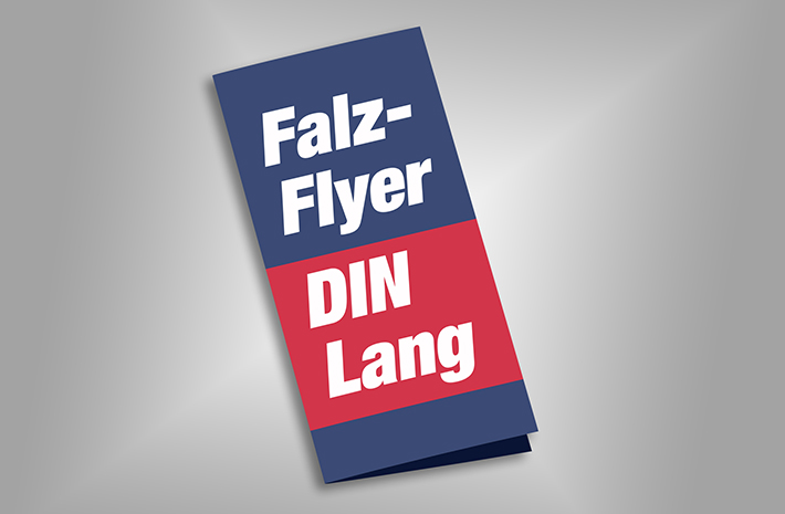 Falzflyer DIN Lang hoch (Offset)